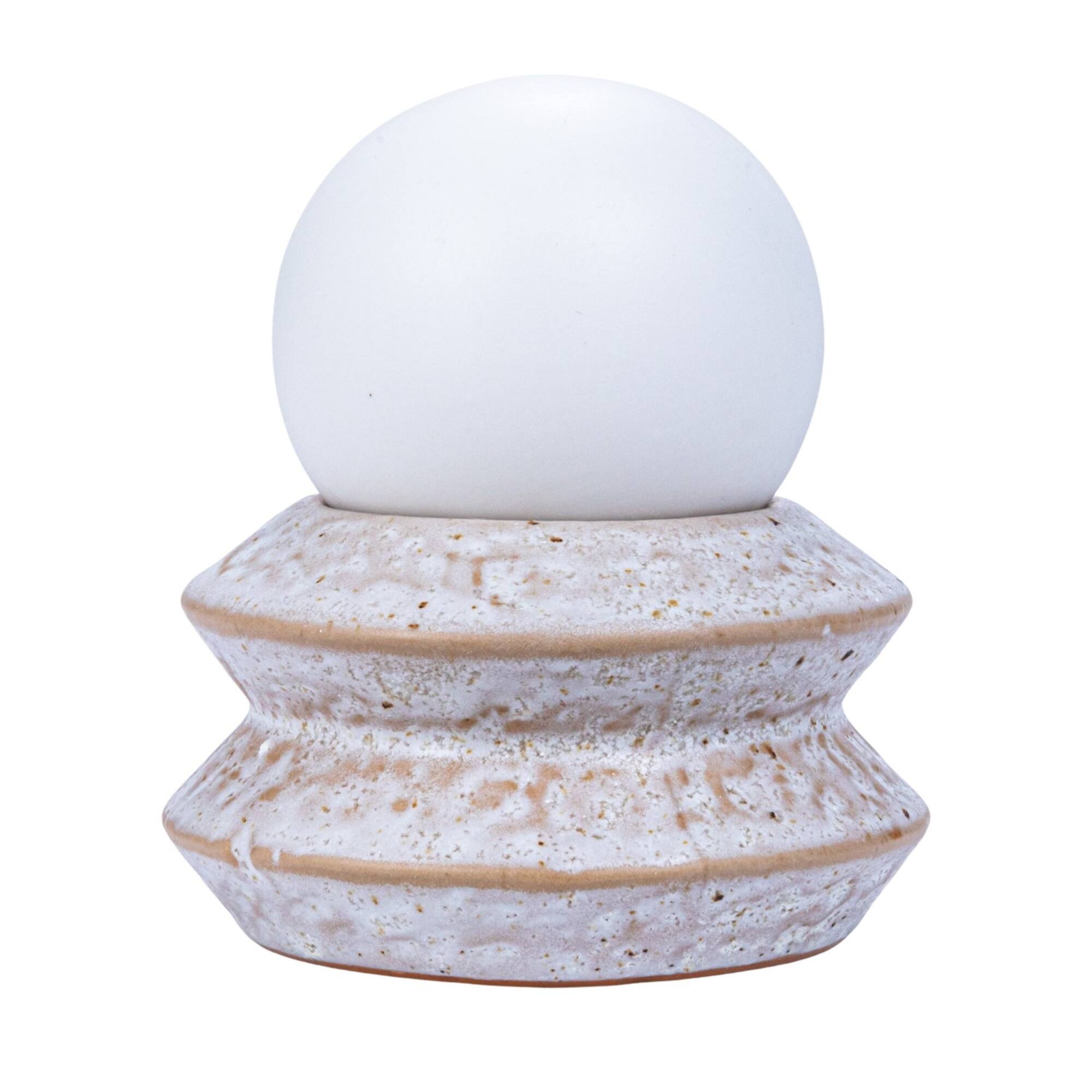Hello Honey® 4.5" Stoneware LED Orb Light Set